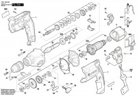Bosch 3 601 AB2 071 GBM13-2RE Drill 230 V / GB Spare Parts GBM13-2RE